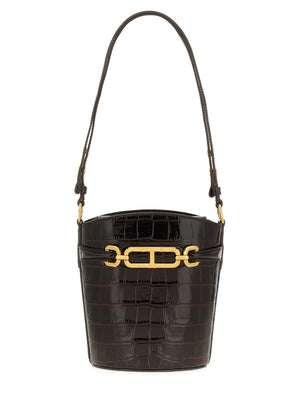 TOM FORD Mini Leather Bucket Handbag