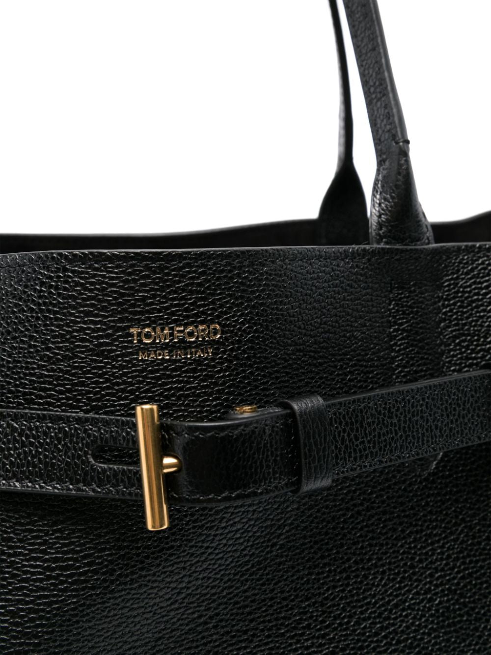 TOM FORD Large Pebbled Leather Shopping Handbag