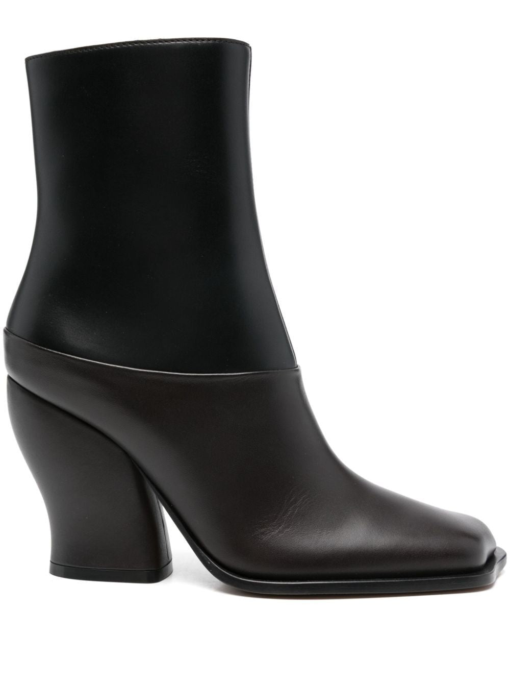 LOEWE Two-Colour Wave Ankle Boots