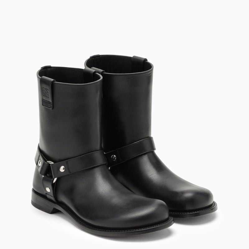 LOEWE Black Leather Biker Boot from Paulas Ibiza Capsule for Women