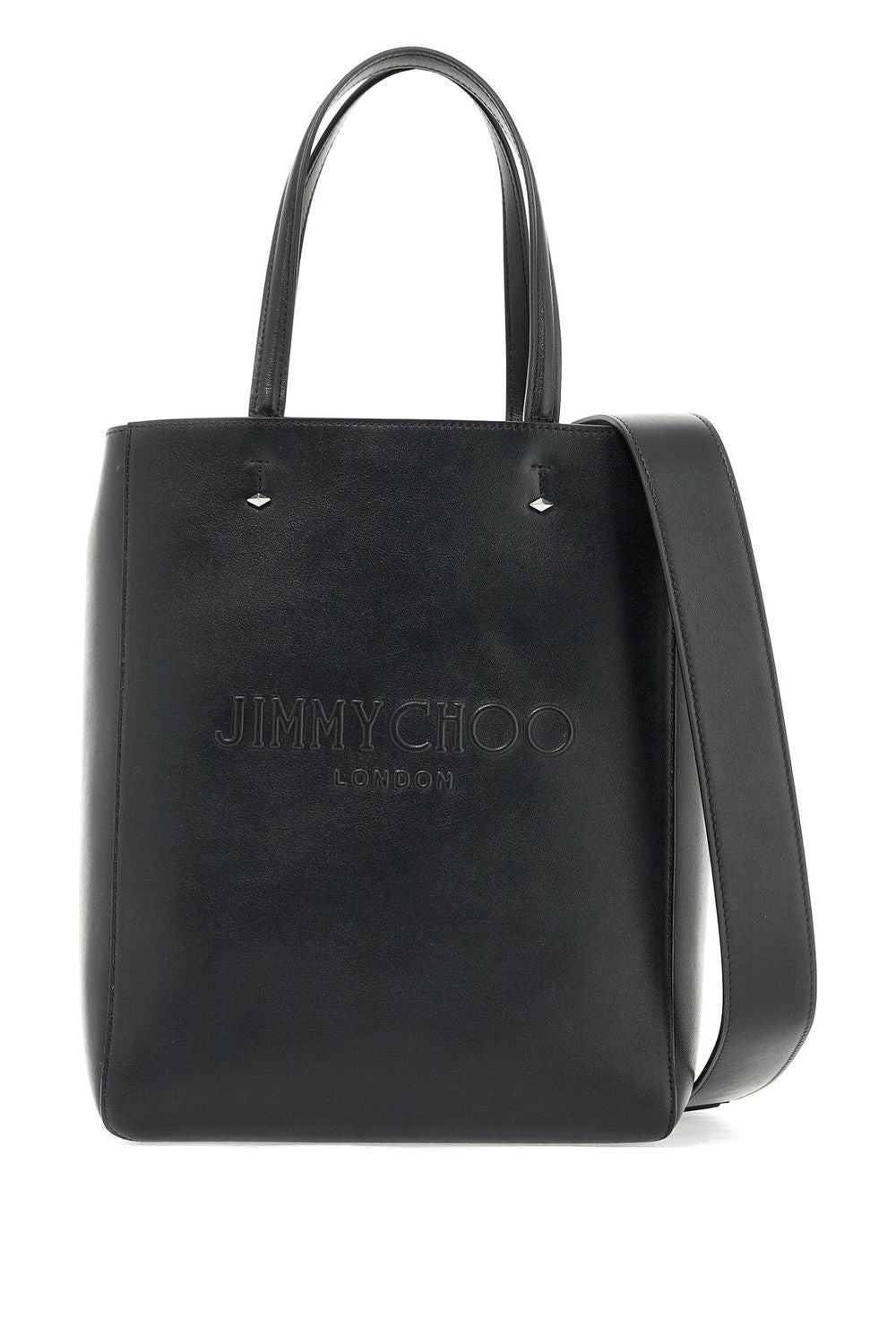 JIMMY CHOO Smooth Leather Lenny N/S Mini Tote Handbag