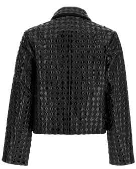 PINKO Classic Black Quilted Jacket with Pockets