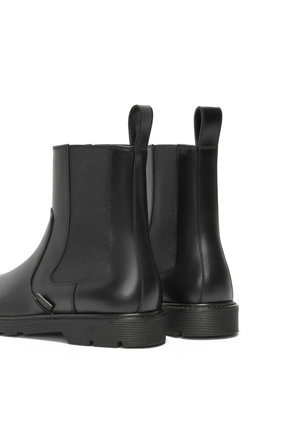 LOEWE Elegant Black Calfskin Chelsea Boots for Women