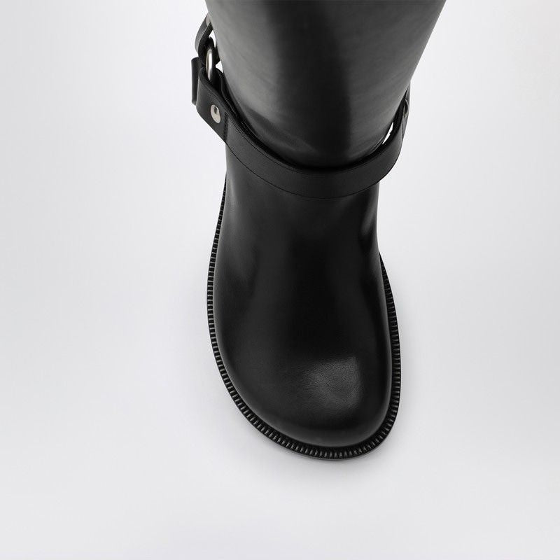 LOEWE High Biker Boots in Luxe Calfskin Leather