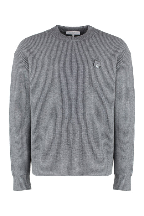 MAISON KITSUNÉ Classic Wool Blend Crewneck Jumper