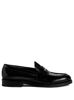 DSQUARED2 Sleek Black Leather Loafers