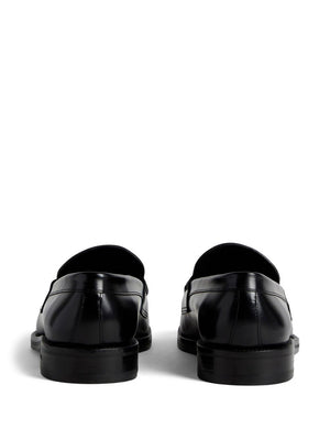 DSQUARED2 Sleek Black Leather Loafers