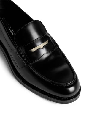 DSQUARED2 Sleek Black Leather Loafers