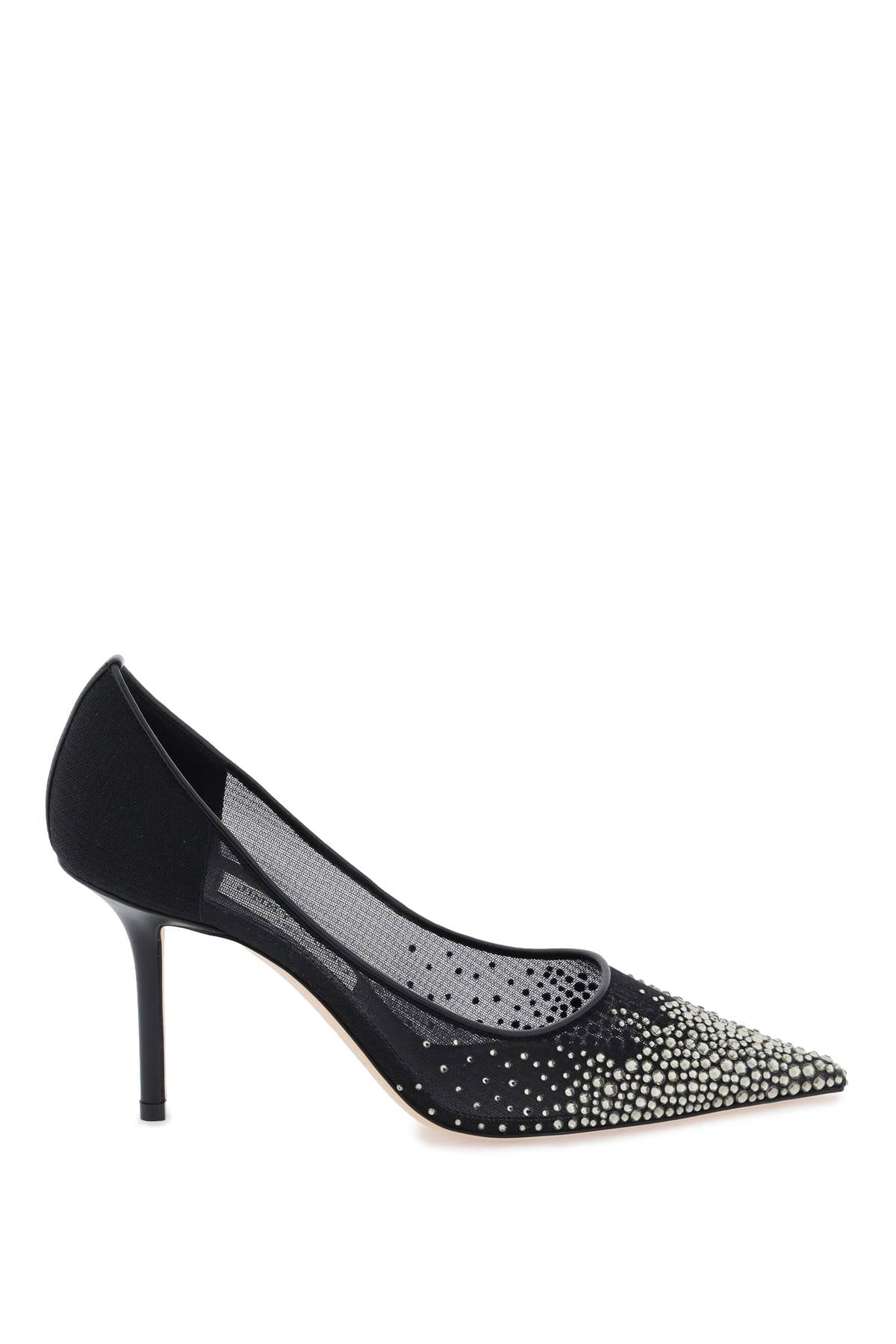 JIMMY CHOO Mesh Love Pumps with Dégradé Crystal Embellishment