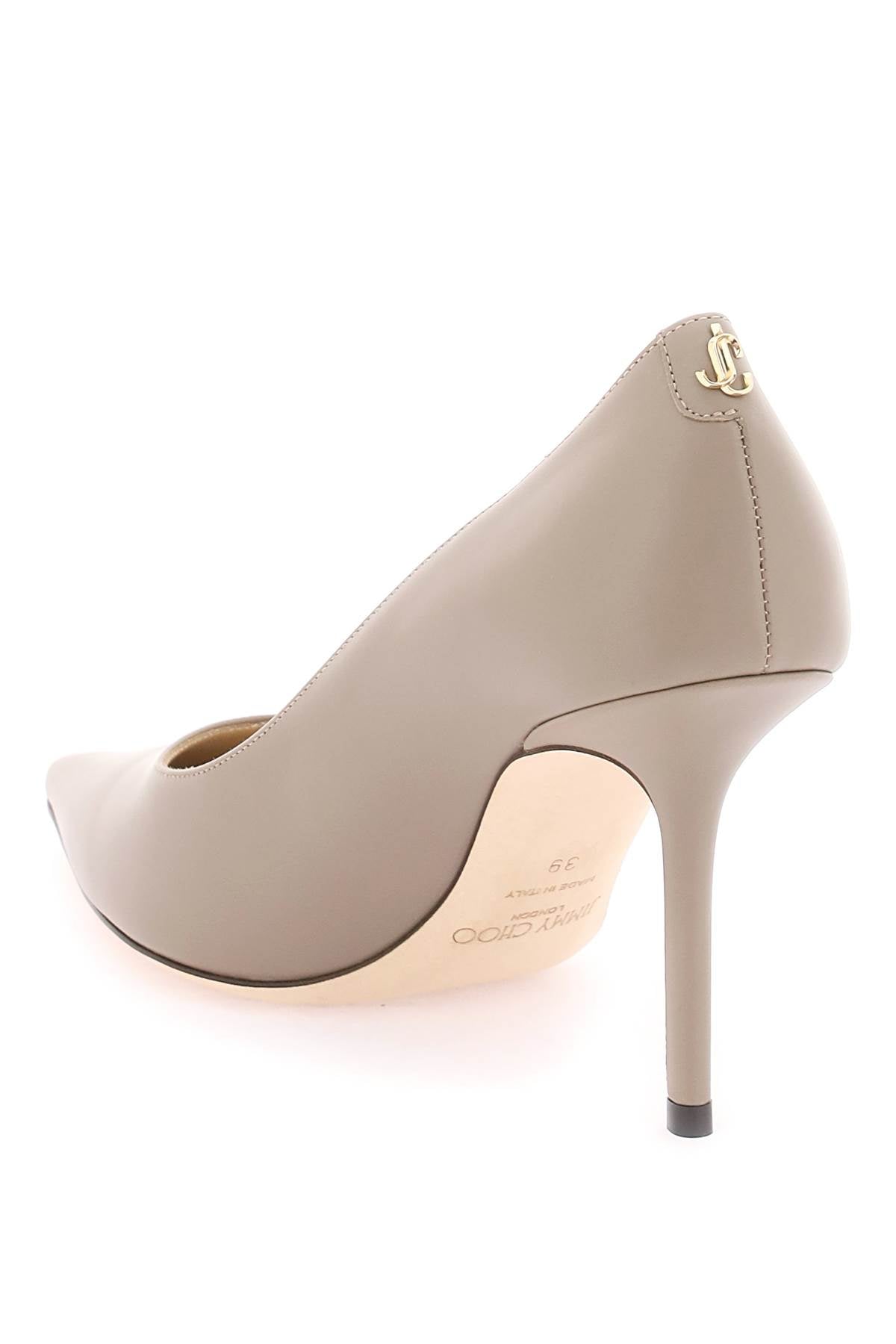 JIMMY CHOO Calfskin Pumps with JC Emblem