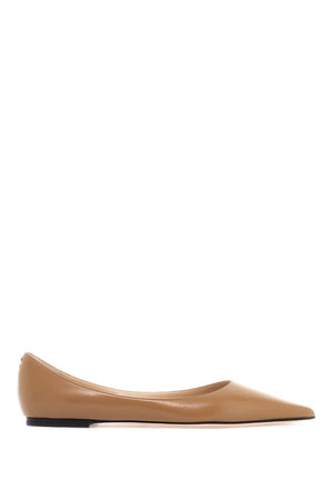 JIMMY CHOO Smooth Leather Mini Ballerina Flats