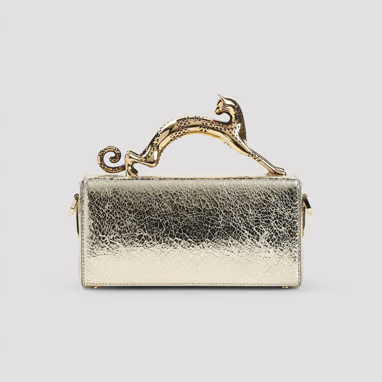 LANVIN Mini Leather Pencil Case with Cat Handle