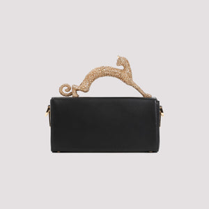 LANVIN Mini Strass Handbag with Cat Handle