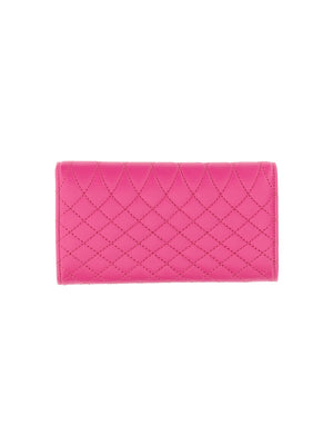 LANVIN Mini Continental Wallet with Architectural Closure