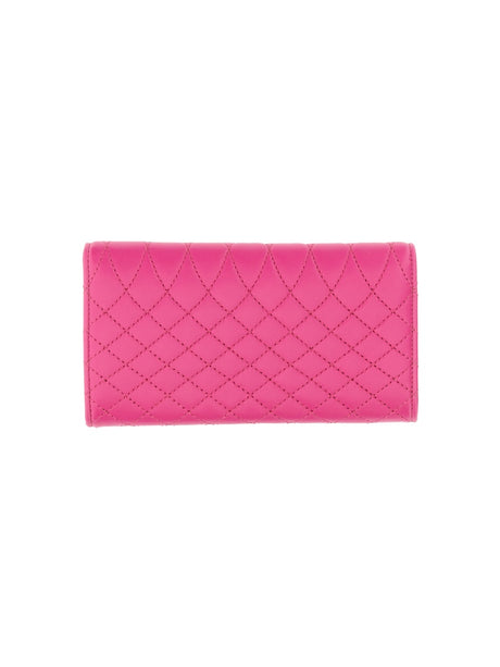 LANVIN Mini Continental Wallet with Architectural Closure