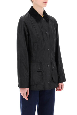 BARBOUR Classic Waxed Cotton Jacket for Women in Nero - SS24 Collection