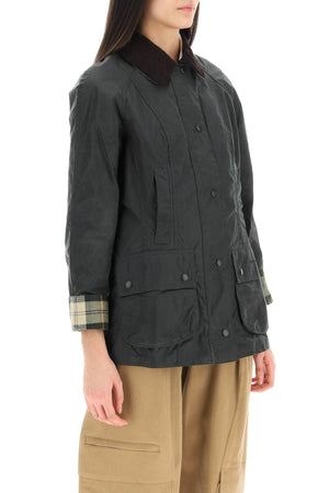 BARBOUR Classic Waxed Cotton Jacket for Women in Nero - SS24 Collection