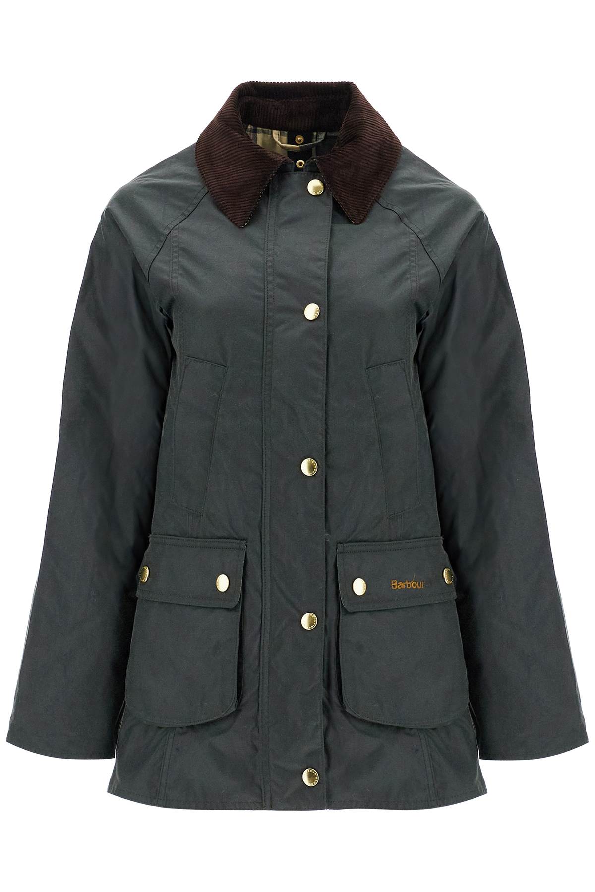 BARBOUR Modern Waxed Jacket with Slim Fit - Women's Hip Length