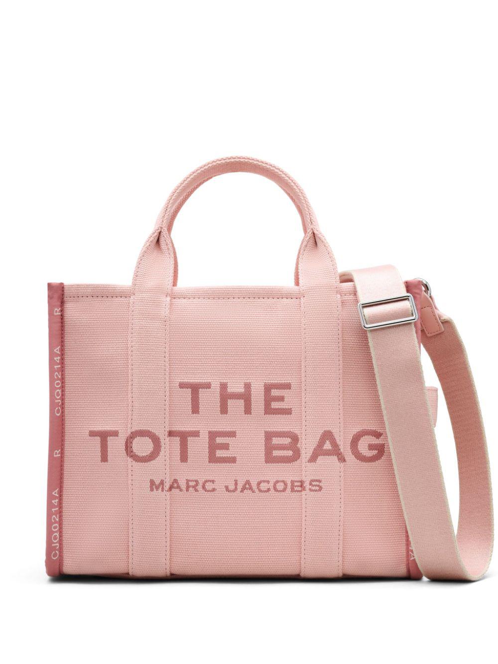 MARC JACOBS Mini Light Pink Jacquard Logo Handbag