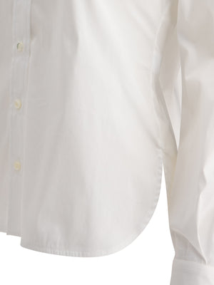 BRUNELLO CUCINELLI Elegant White Poplin Shirt - Regular Fit