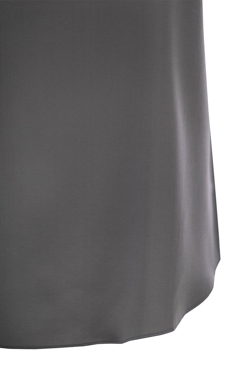 BRUNELLO CUCINELLI Lustrous Rounded Silk Satin Top for Women