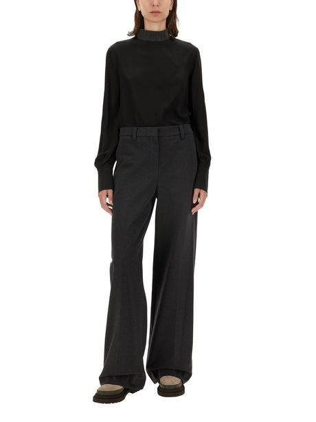 BRUNELLO CUCINELLI Chic Wide Leg Pants for Women