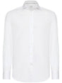 BRUNELLO CUCINELLI Classic White Cotton Button-Up Shirt for Men - SS25