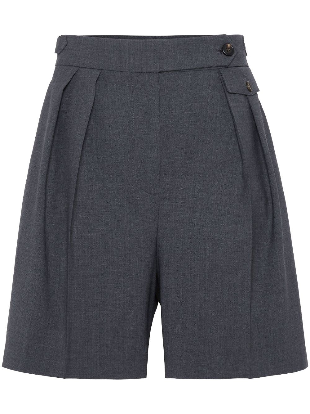 BRUNELLO CUCINELLI Thigh-Length Wool Blend Shorts