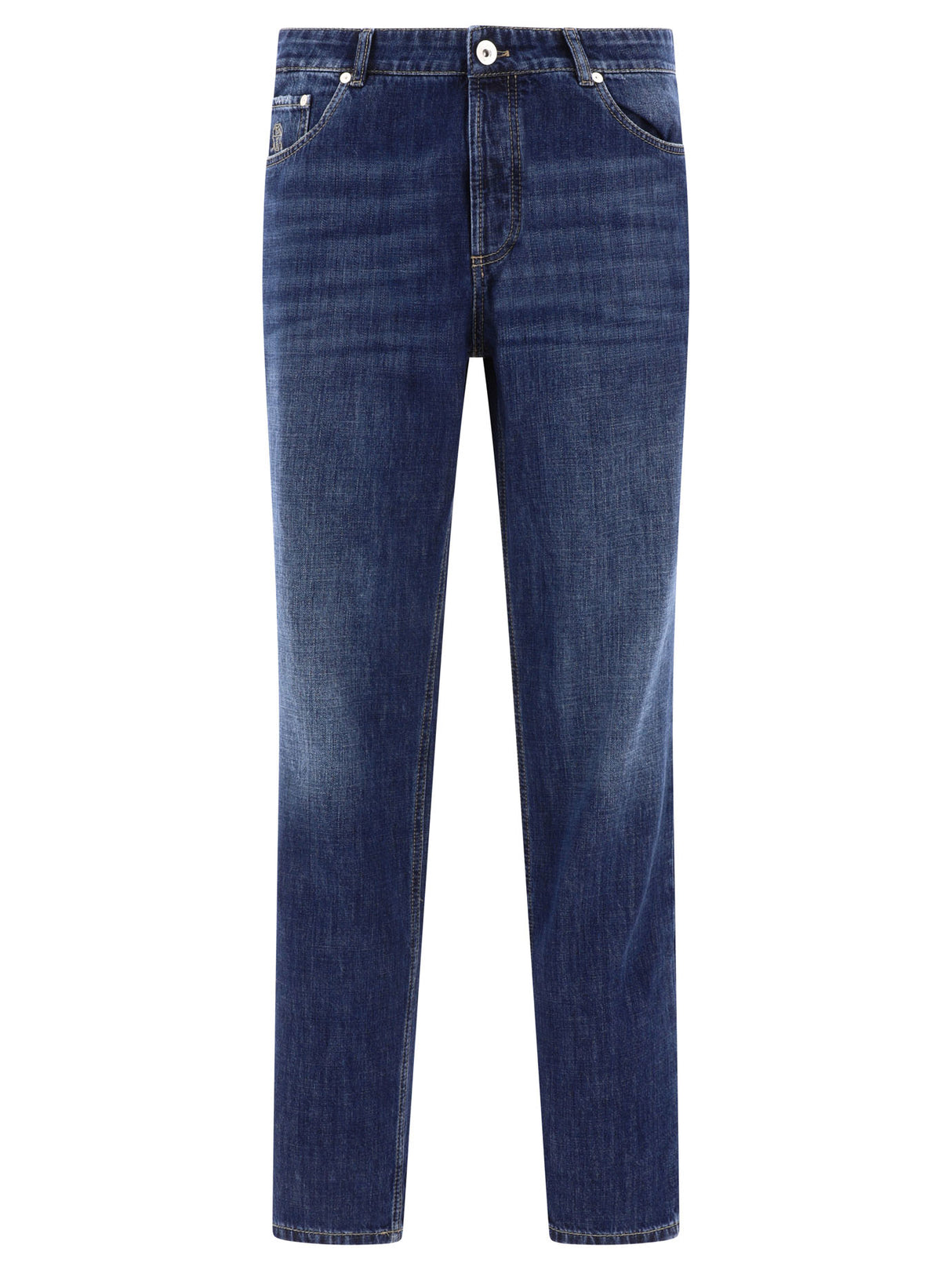 BRUNELLO CUCINELLI 24SS Men's Denim Straight Pants in Blue