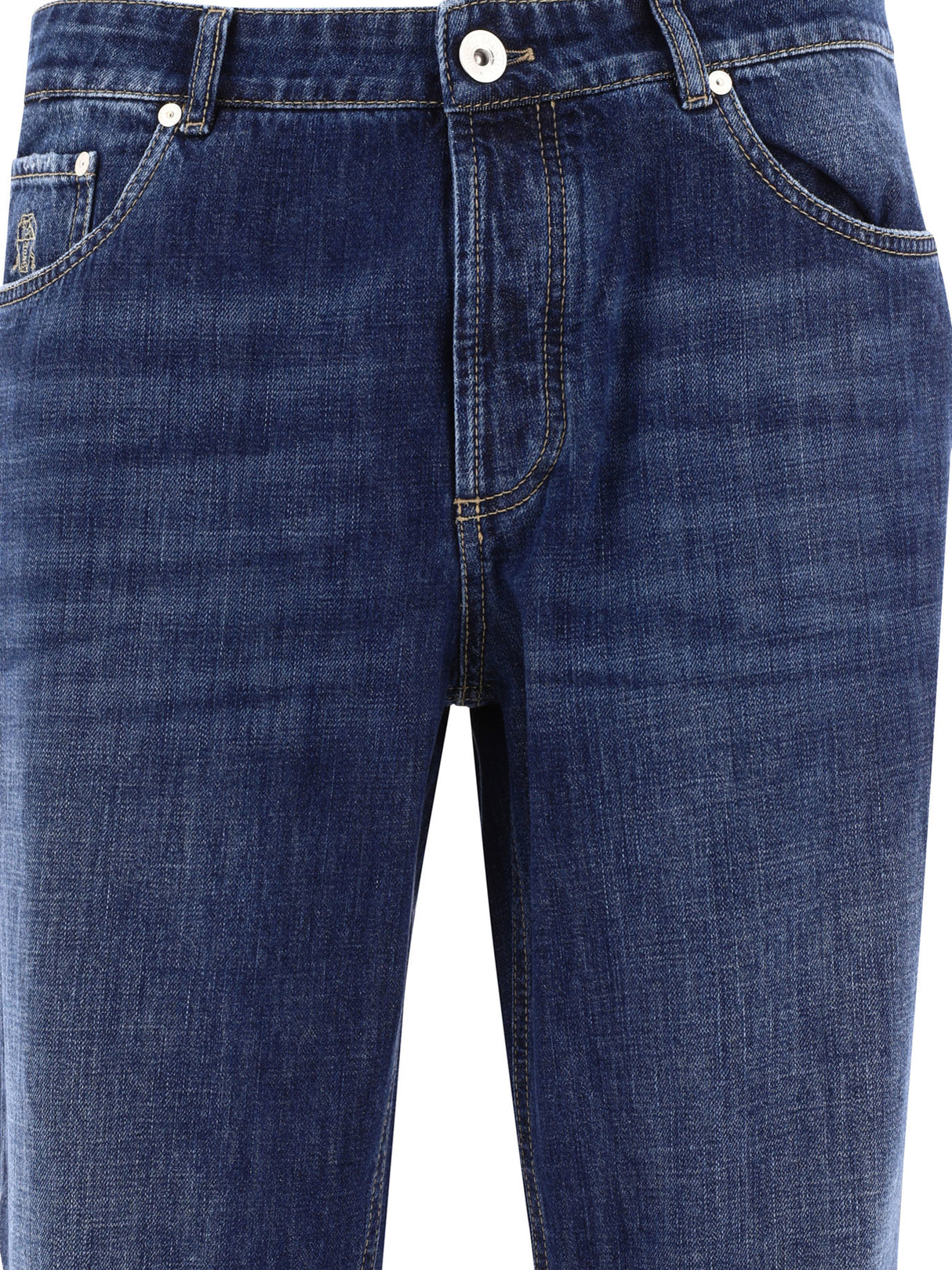 BRUNELLO CUCINELLI 24SS Men's Denim Straight Pants in Blue