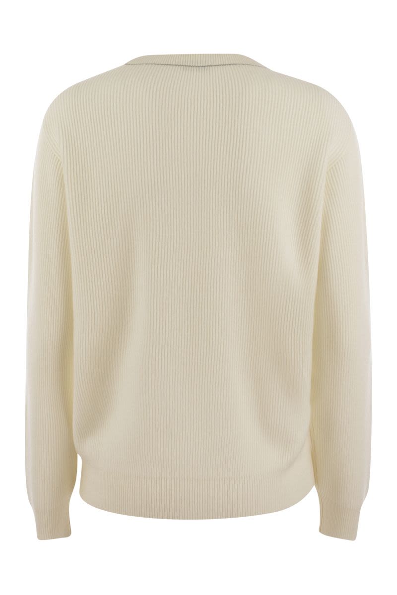 BRUNELLO CUCINELLI Elegant Cashmere Sweater with Sparkling Detail