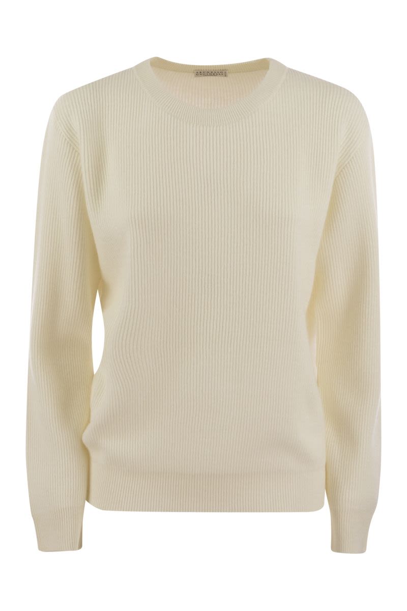 BRUNELLO CUCINELLI Elegant Cashmere Sweater with Sparkling Detail