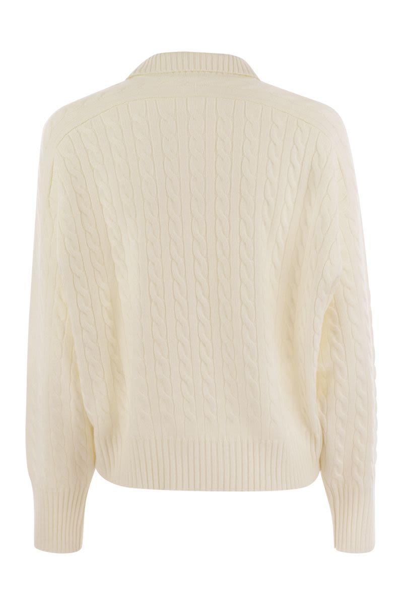 BRUNELLO CUCINELLI Luxury Cashmere Polo-Style Sweater