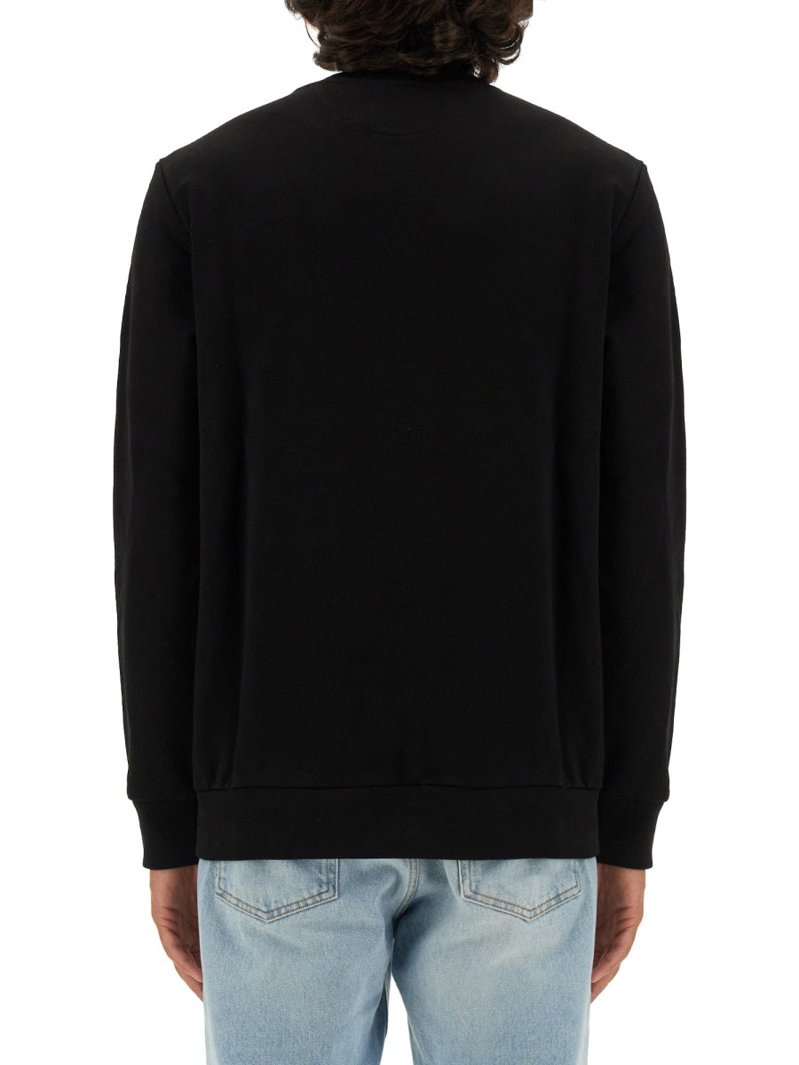 PAUL SMITH Men's Regular Fit Organic Cotton Logo Sweatshirt