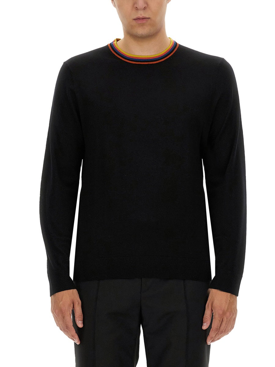 PAUL SMITH Classic Merino Wool Sweater - Size L