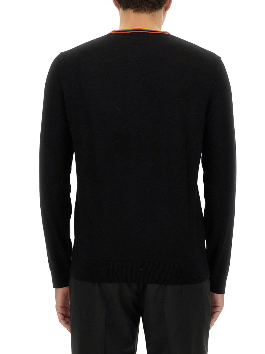 PAUL SMITH Classic Merino Wool Sweater - Size L