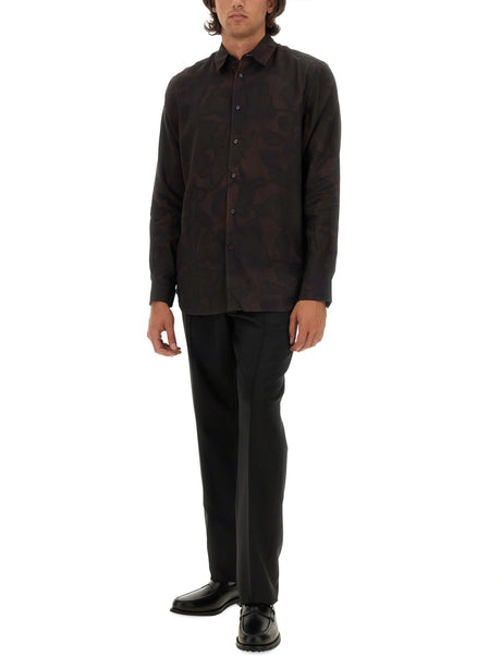 PAUL SMITH Regular Fit Ecoviscose Shirt - Size L