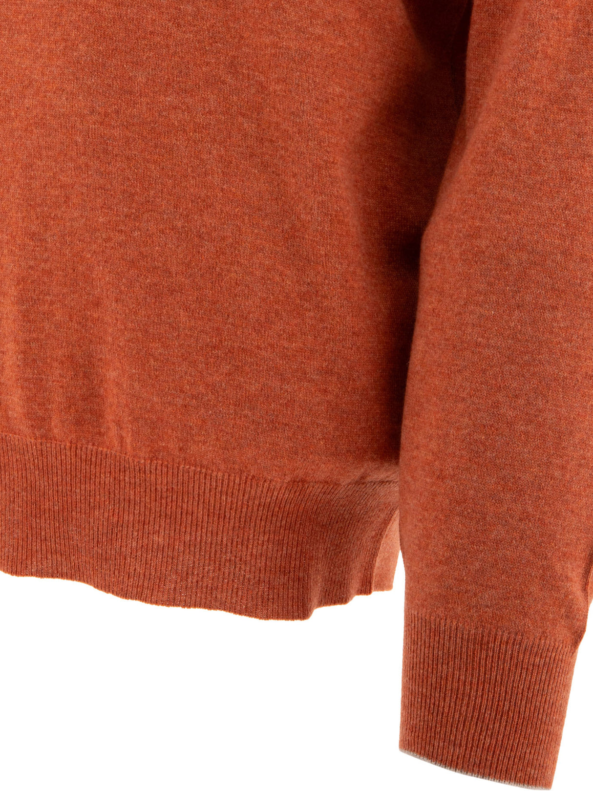 BRUNELLO CUCINELLI Luxury Cashmere Sweater in Orange