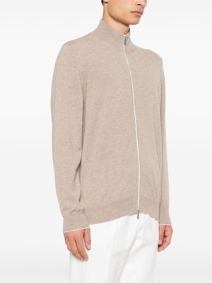 BRUNELLO CUCINELLI Luxury Cashmere Zip Cardigan