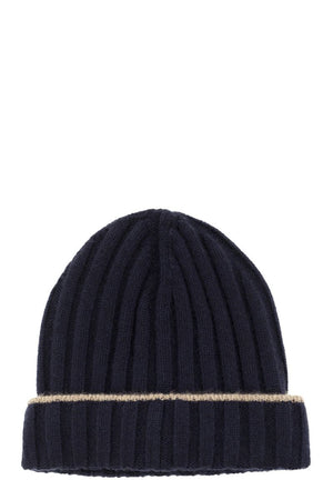 BRUNELLO CUCINELLI Classic Ribbed Cashmere Knit Beanie