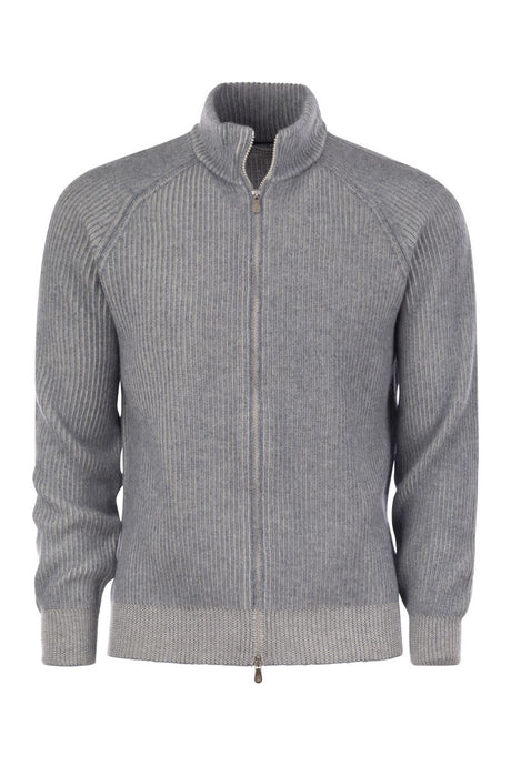 BRUNELLO CUCINELLI High-Neck Cashmere Cardigan