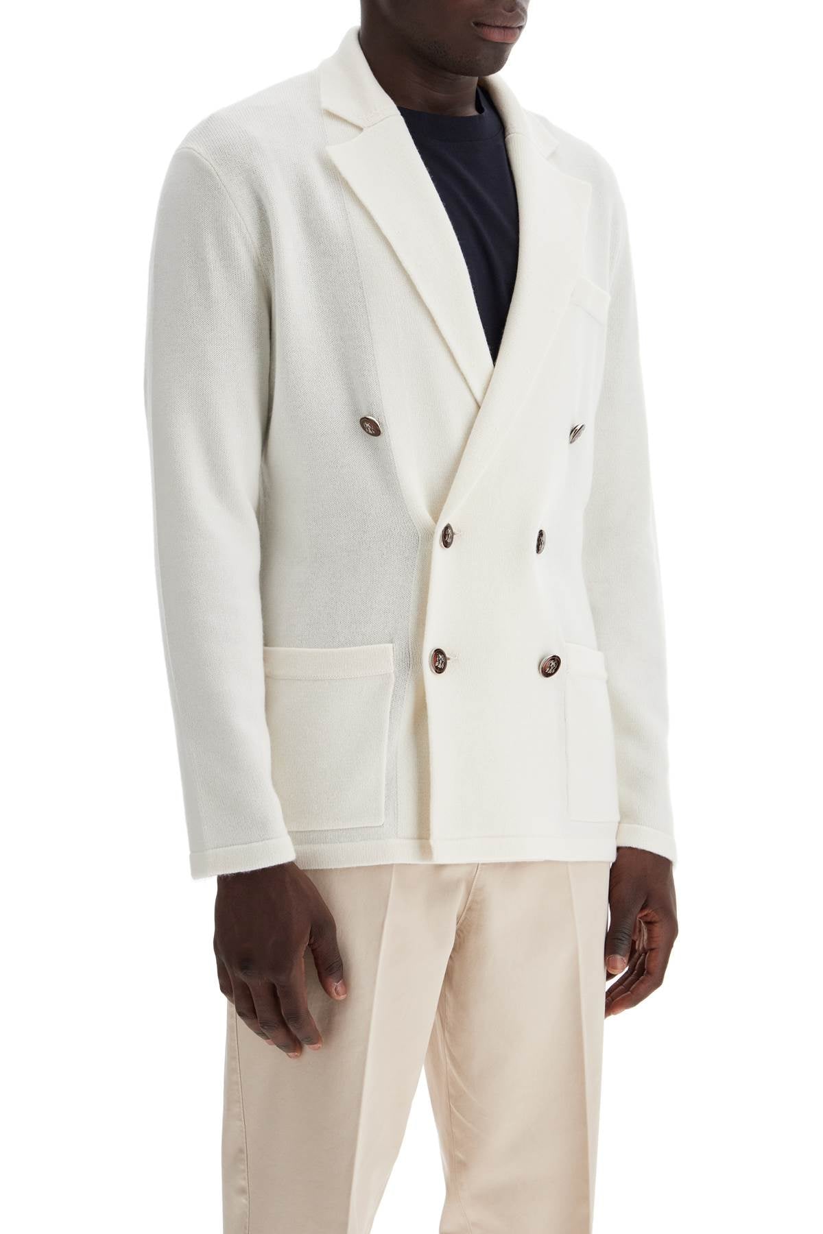 BRUNELLO CUCINELLI Classic Cashmere Cardigan with Notched Lapels