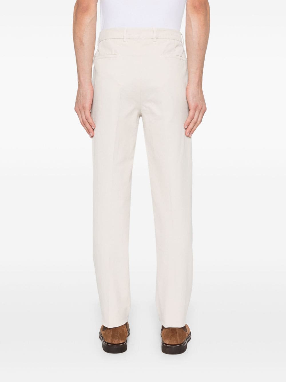 BRUNELLO CUCINELLI Refined Cotton Chino Pants in Sand