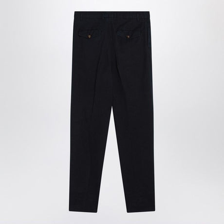 BRUNELLO CUCINELLI Men's Pleated Cotton Trousers