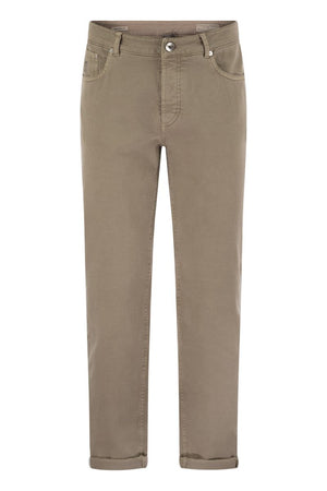 BRUNELLO CUCINELLI Straight-Leg Cotton Denim Trousers for Men