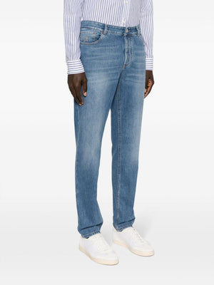 BRUNELLO CUCINELLI Indigo Slim-Fit Stretch Denim Jeans