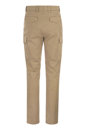 BRUNELLO CUCINELLI Men's Sand Cargo Trousers for Fall/Winter 2023 Collection