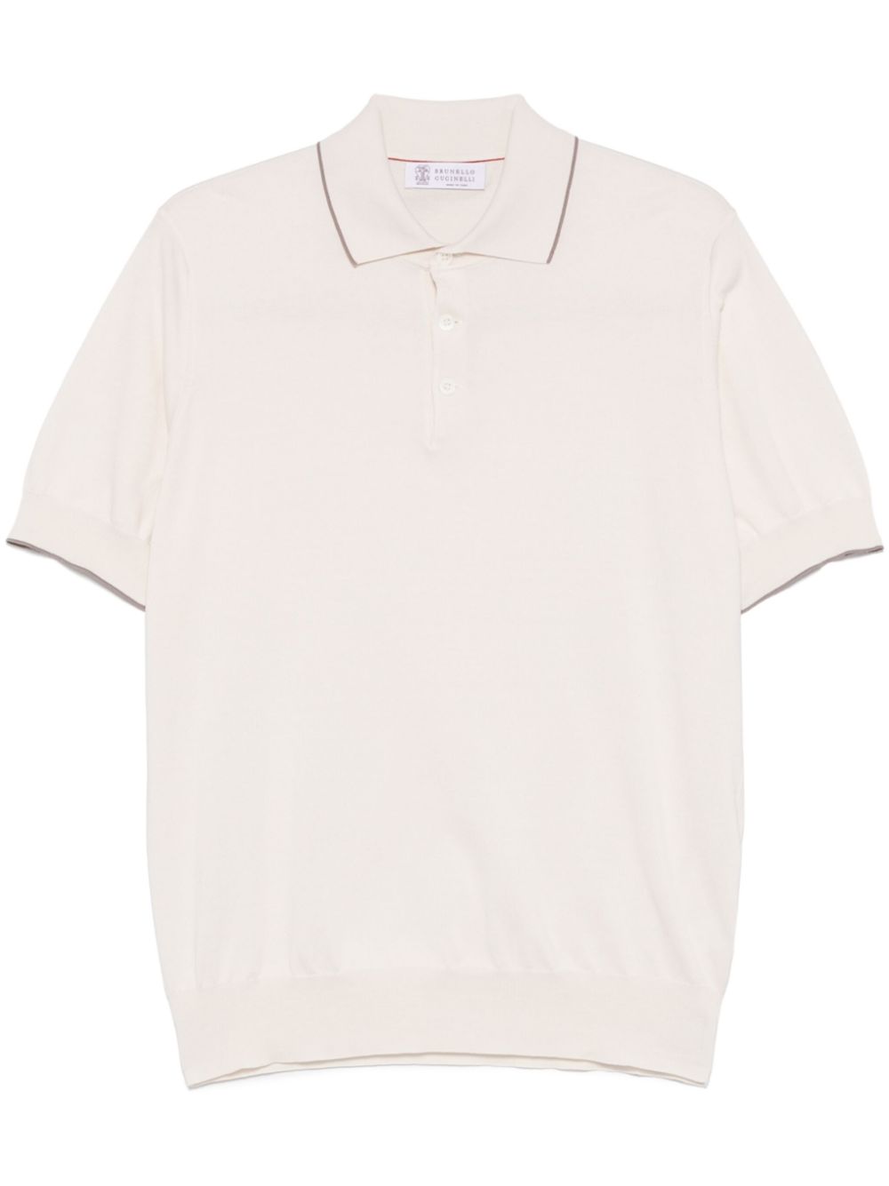 BRUNELLO CUCINELLI Cotton Knit Polo Shirt - SS25 Mini