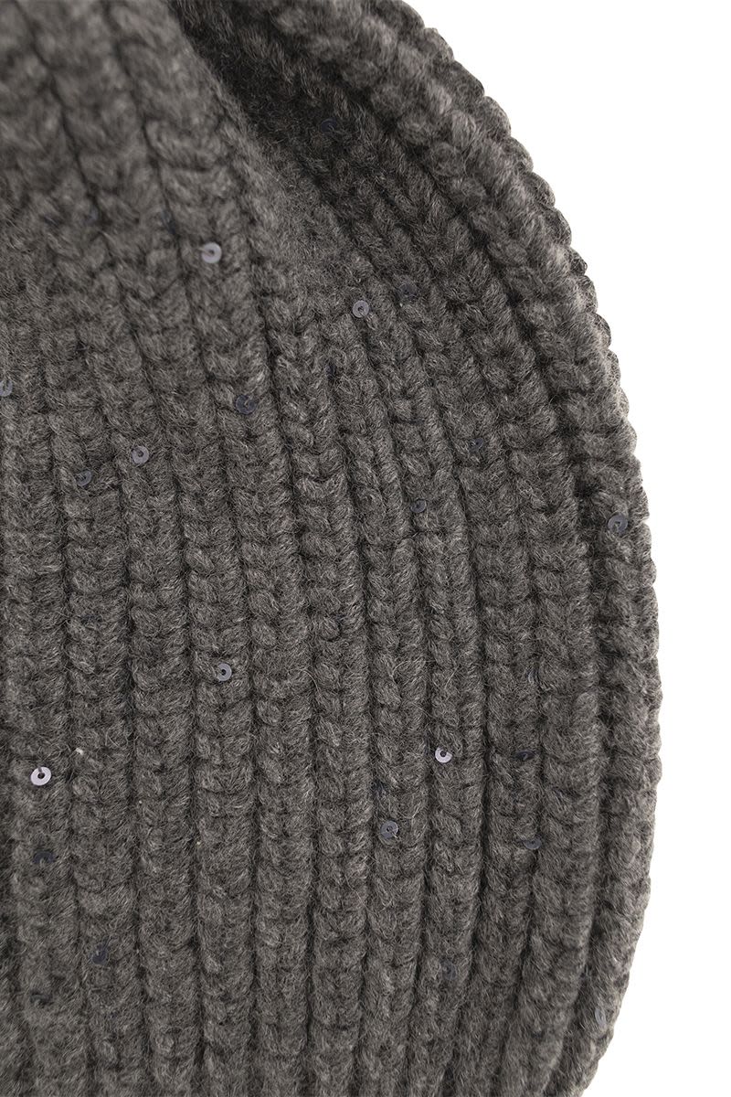 Luxurious Papalina: Cashmere & Silk Knit Cap by Brunello Cucinelli