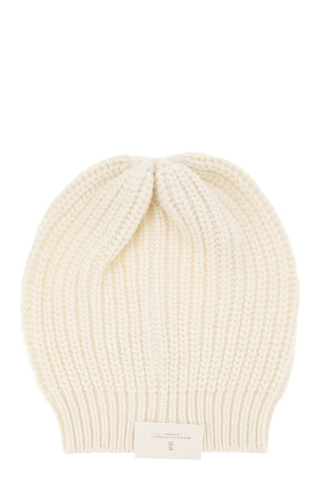 Luxurious Papalina: Cashmere & Silk Knit Cap by Brunello Cucinelli